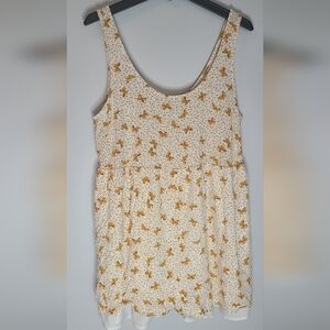 Forever 21 Plus Sleeveless Butterfly Printed Romper 1X